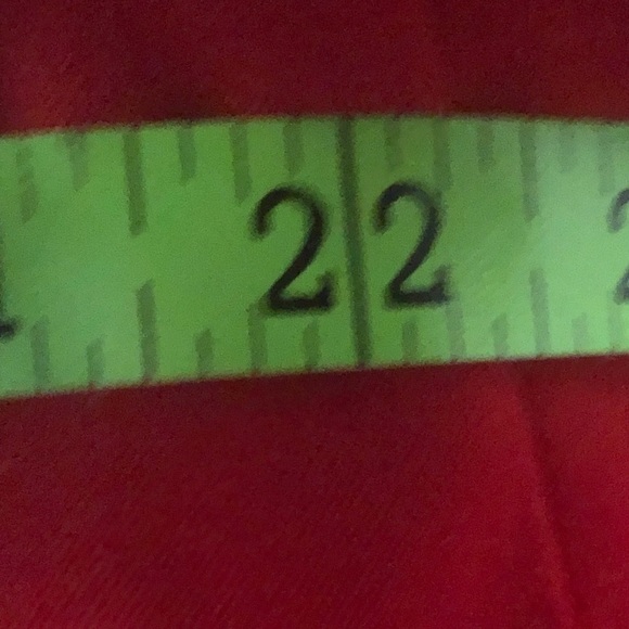 Red Embellished Top. Size Med .Like new. - Picture 7 of 9